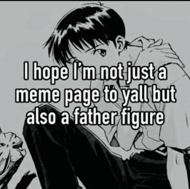 Manga character expressing existential doubt about being reduced to a meme rather than living up to family expectations.