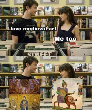 Medieval art enthusiasts discover the weird side—ribbed vaults, gold-leaf saints, and gleeful manuscript chaos.