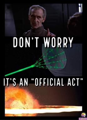 Peter Cushing's Tarkin reassures you—the Death Star's destruction is just bureaucracy.